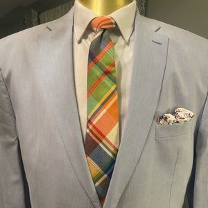 LAUREN RALPH LAUREN 100% cotton Seersucker Suit